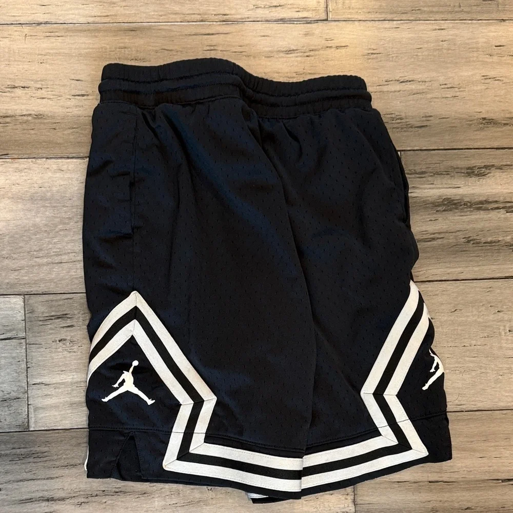 Jordan Black and White Athletic Shorts